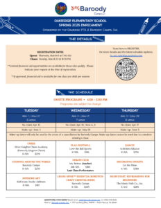 thumbnail of Oakridge ES – 2025 Spring Enrichment Flyer (1)