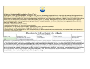 thumbnail of G5 Q1 25-26 Oakridge AATD Differentiation Record Form – Google Sheets