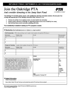 Membership Form Paper Fall 2017