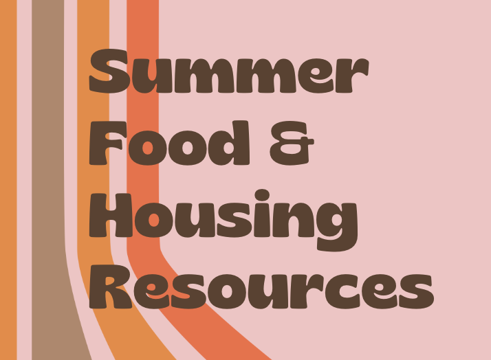 Summer food and housing resources