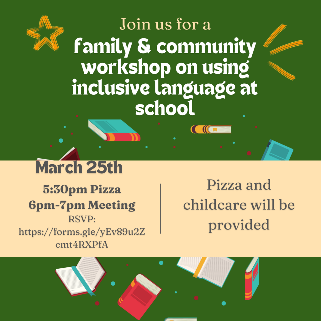 Green page with books and pencils in the background 